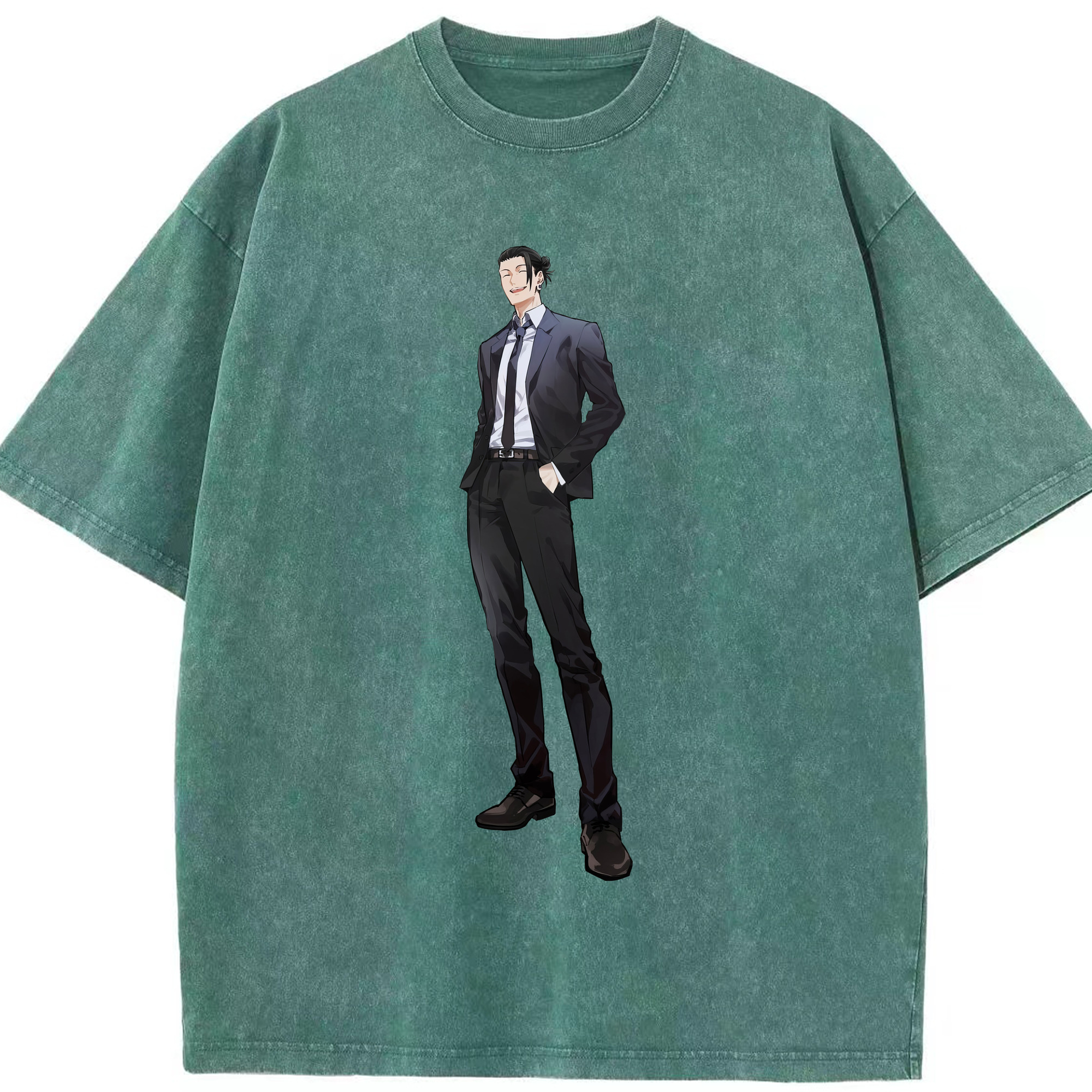 （画像用） 呪術廻戦 Jujutsu Kaisen 綿100% ヴィンテージ風 半袖Tシャツ（フロントプリント）
